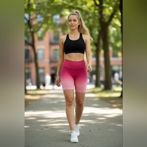 PINK Victoria's Secret Pink Bike Shorts with Ombre Design